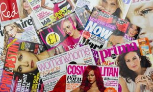 Magazines on the rack
